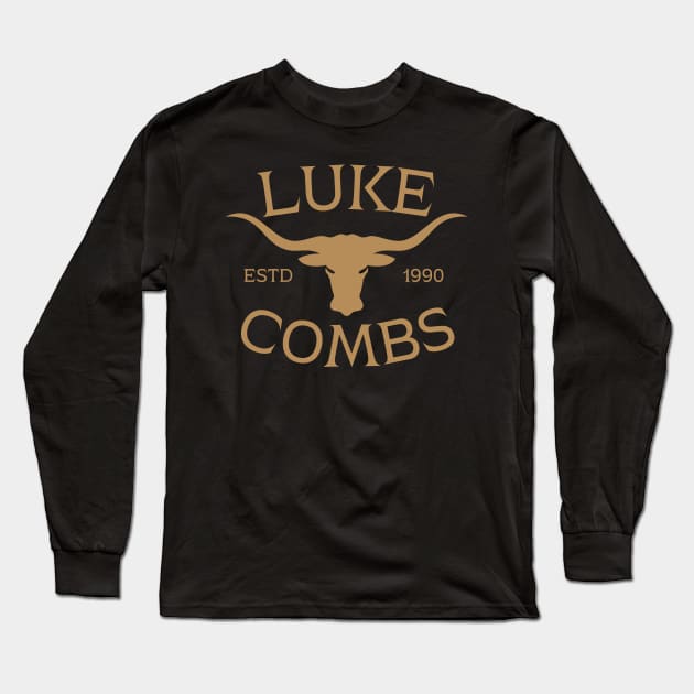 Luke Combs estd 1990 Long Sleeve T-Shirt by Animals Project